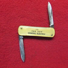 Vintage Folding Knife  1952 Tab Day  General Electric  