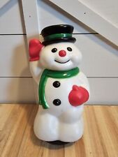 Empire Christmas Waving Snowman 9” Blow Mold Holiday Light Topper 1998 Vintage picture