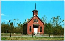 Postcard - Little red school house, Billie Creek Village - Indiana picture