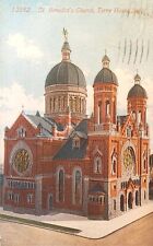 1912 Picture Postcard ~ St. Benedict's Church In Terre Haute, Indiana. #-4651 picture