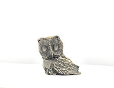 Vintage Rawcliffe Pewter Owl Figure 3.6cm picture