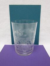 Sweet Home Motto Frost Etched Glass Antique Old Vtg Victorian Dose Shot Whiskey picture