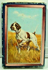 VTG. GERMAN SHORTHAIRED POINTER DOG PLAYING CARDS DECK MISSING 1 CARD picture