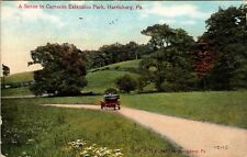 C. 1911 Scene Cameron Extension Park Harrisburg PA. VTG Postcard Old Automobile picture