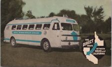 Vintage 1940s BOISE-WINNEMUCCA STAGES Advertising Postcard Bus Line / UNUSED picture
