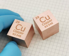 1pcs 25.4mm Cu Copper Metal Cube 99.95% Pure For Element Collection 145.9g inch picture
