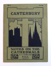 Canterbury Notes On The Cathedrals WH Fairbairns SPCK London England picture