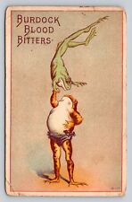 Burdock Blood Bitters Anthropomorphic Dressed Frogs Circus Performers P706 picture