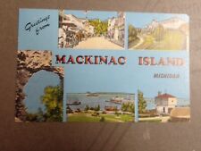 GREETINGS FROM MACKINAC ISLAND   PMK'D 1948 picture