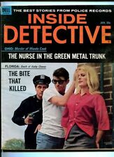 MAG: INSIDE DETECTIVE-JAN. 1965-ESCAPE-TIGER-GUN-BURNING-UNLAWFUL-HUNTED VG/FN picture