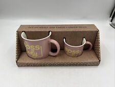 Ceramic 18 &8oz Boss Lady and Boss Baby Boxed Coffee Mug Set of 2 AA01B06006 picture