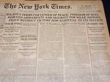 1917 JANUARY 23 NEW YORK TIMES - WILSON TERMS FREEDOM OF SEAS - NT 8753 picture