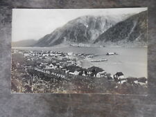 Douglas City Alaska Panorama View Mountains Juneau Real Photo Postcard RPPC 1908 picture