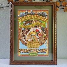 Disneyland Big Thunder Mountain Souvenir Poster- Framed (23.75