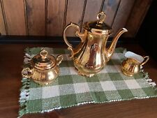 Bavaria Germany Coffee Tea Pot, Sugar and Creamer Bowl Vintage Set picture