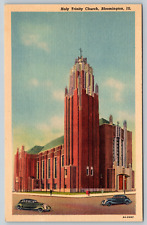c1940s Holy Trinity Bloomington Illinois Vintage Postcard picture