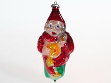 Vintage Glass Christmas Ornament - Charming Red Elf picture
