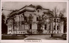The Library ~ Syracuse NY New York ~ RPPC? Postcard by William Shoudy picture