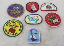 Lot of 7 Vintage 1990s Girl Scout Embroidery Badges & Patches picture