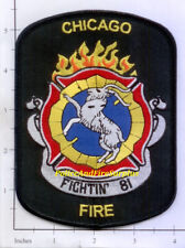 Illinois - Chicago Engine 81 IL Fire Dept Patch Fightin 81 picture