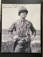 Gen. Albin Irzyk Patton’s 3rd Army 4th Armored Division Autographed 8x10 Picture picture