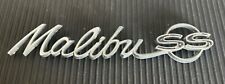Vintage Metal Emblem Chevy Malibu SS 4452497 picture