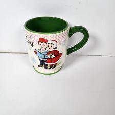 Vtg 50's Boy&Girl Christmas Cup picture