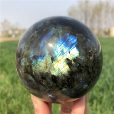 970g Natural Labradorite Quartz Sphere Crystal Ball Energy Reiki Healing Gem picture