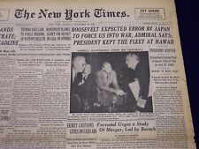 1945 NOV 20 NEW YORK TIMES - ROOSEVELT EXPECTED ERROR BY JAPAN - NT 296 picture