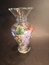 Clear Glass Fruit Design Vase picture