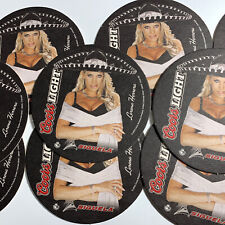 Lot Of 10 Coors Light Beer Coasters Pin Up Lorena Herrera Mexican girl 2003 picture