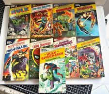 Vintage Pocket Books Marvel Novel Series #3-11 Hulk, Cap, FF, X-Men Rare 1970'S picture