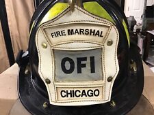 Chicago Fire Helmet.   Fire Marshal  (OF I ).  Office of Fire Investigations. picture