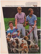 Original 1985 Fox Sports Shirt at JCPenney Vintage Print Ad Dogs & Men picture