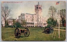 Soldiers Home Washington Dc Flag Regular Army Postcard picture