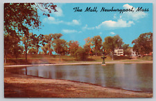Postcard The Mall Newburyport Mass picture