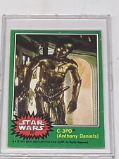 Vintage 1977 Star Wars C3PO Error #207 Golden Rod Card picture
