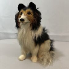 Vintage Collie Dog Realistic Looking Figurine 6.5” Tall picture