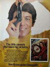 1972 Kodak Pocket Size Instamatic Camera Clock Photography Vintage Print Ad picture