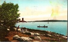 Lake Front Miller Memorial Bell Tower Chautauqua N.Y. Lake Vintage Postcard 1c picture