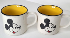lot of 2 Mickey Mouse Disney zak ceramic 16oz coffee mugs picture