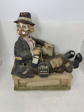 Vintage 1980’s Melody In Motion “Willie The Hobo” Music-box “The JAWS Song” READ picture