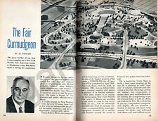 ROBERT MOSES 1961 PHOTO FEATURE PLANNING THE 1964 NEW YORK WORLD’S FAIR picture