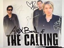 The Calling Hand Signed presentation size A4 on glossy print by Band Members picture