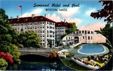 Somerset Hotel Pool Boston Mass. Vintage Postcard Standard View Card picture