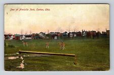 Canton OH-Ohio, Deer At Nimisilla Park, Antique Vintage c1910 Souvenir Postcard picture