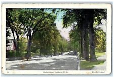 1956 Scenic View Main Street Road Trees Durham New Hampshire NH Vintage Postcard picture