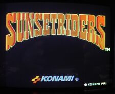 *** Sunset Riders 1992 Konami Arcade PCB Jamma 4 Players *** picture