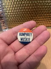 1968  Humphrey Muskie Presidential Campaign Pinback Button picture