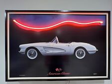 Corvette C1 Vintage Neon Wall Art Man Cave One Of A Kind picture